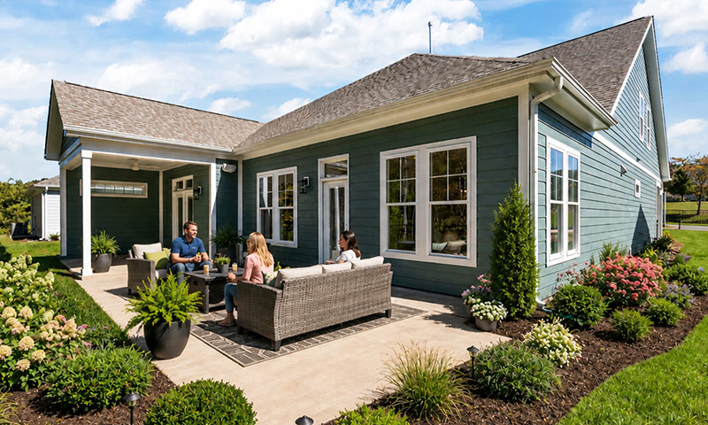 Nova Triad Homes - Salem Brooke - Patio