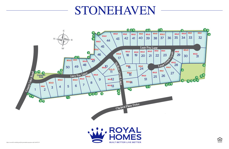 Royal Homes of North Carolina - Stonehaven - Site Map Royal Homes of North Carolina - Stonehaven - Site Map