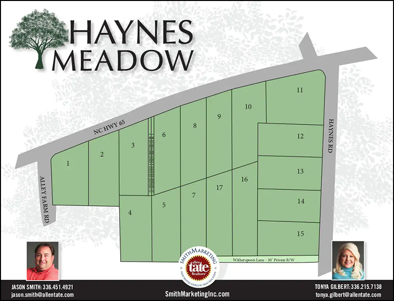 Smith Marketing - Haynes Meadow - SiteMap Smith Marketing - Haynes Meadow - SiteMap
