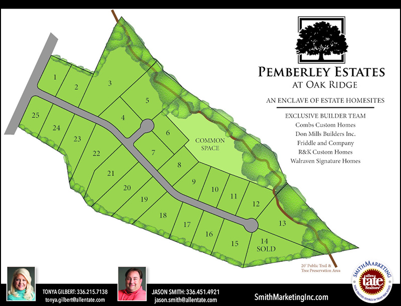 Smith Marketing - Pemberley Estates - SiteMap