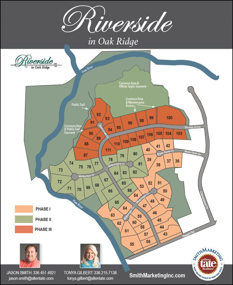 Smith Marketing - Riverside at Oak Ridge - SiteMap