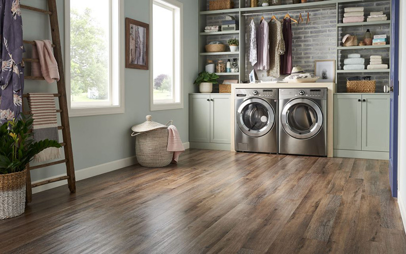 Flooring - Luxury Vinyl Planks - Laundry Room