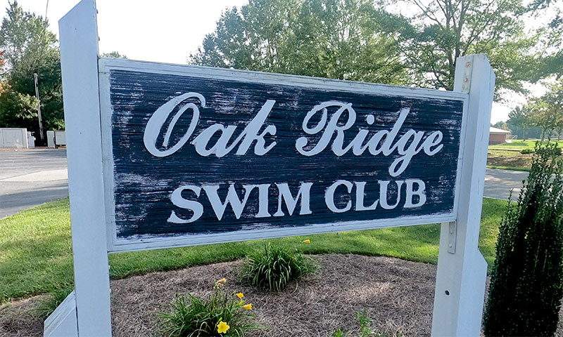 Oak Ridge Swim Club - Sign Oak Ridge Swim Club - Sign