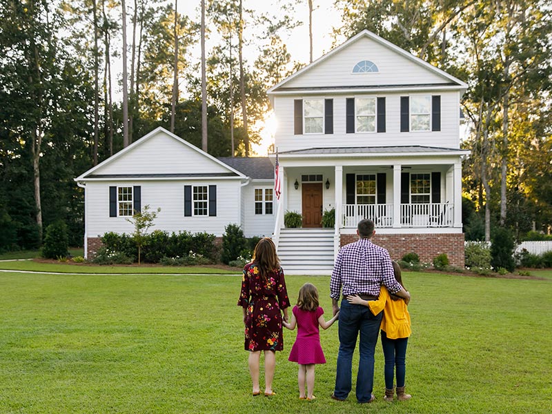 House with family