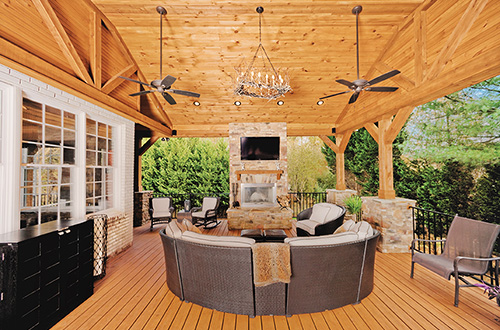 Outdoor Living - J Douglas Homes Porch