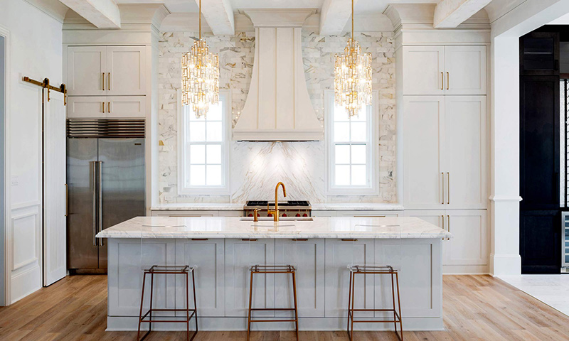 Beeson Decorative - Kith White & Gold Kitchen